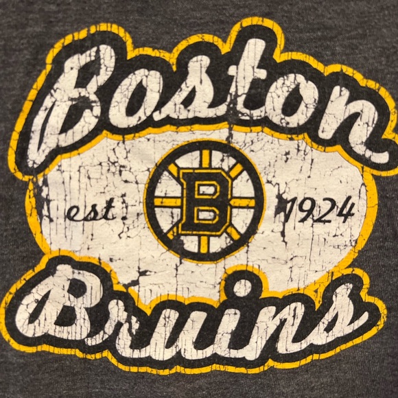 VINTAGE Boston Bruins Grey T-Shirt - Picture 2 of 2
